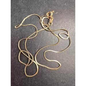 14k yellow gold 16 inch chain